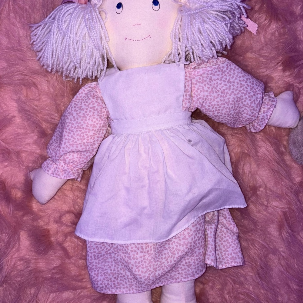 Adorable Pink and White Rag Doll